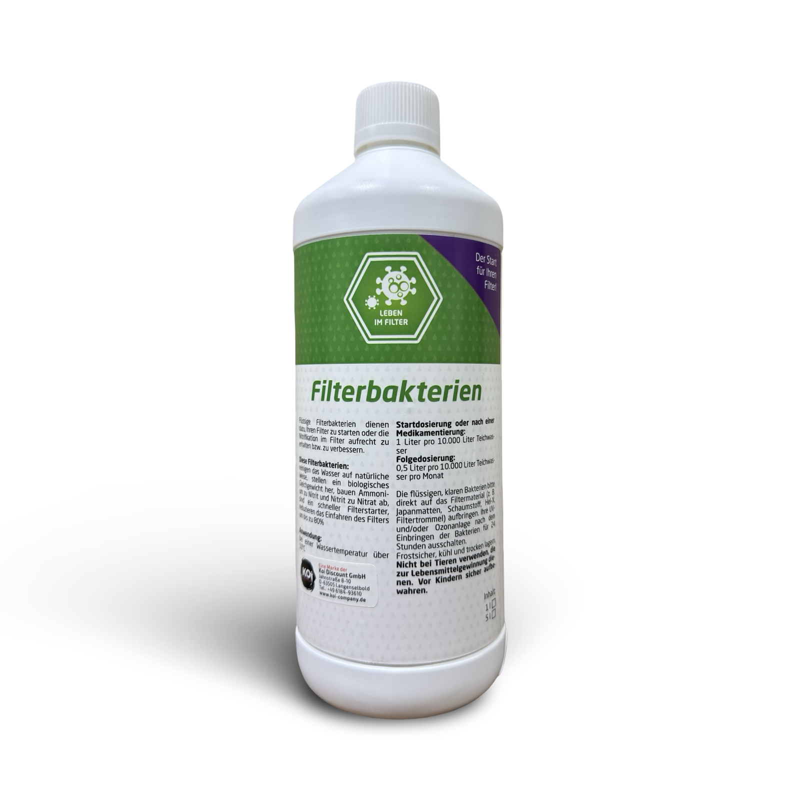 Bacterias arranque filtro