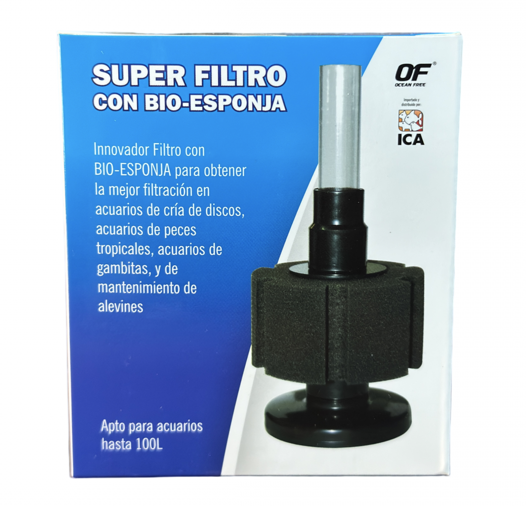 Filtro de Esponja Biológica "BF1" | Hasta 100 litros