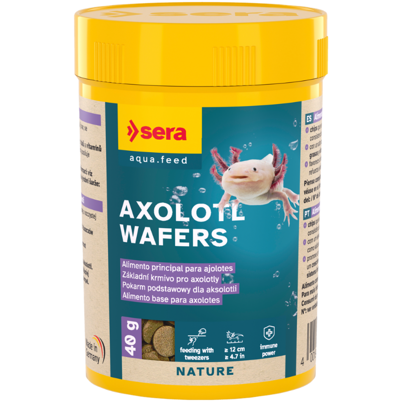 Sera Axolotl Wafers | Alimento Principal para Ajolotes