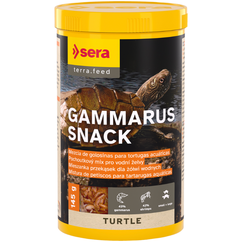 Sera Turtle Gammarus Snack | Golosina Natural para Tortugas Acuáticas