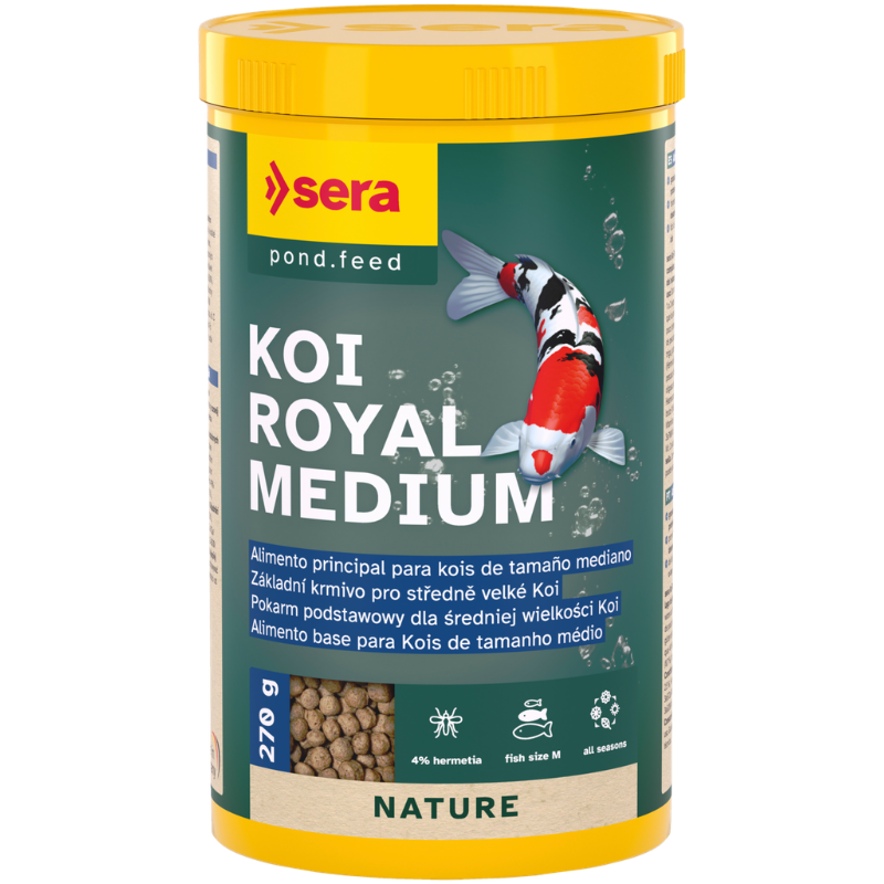 Sera Koi Royal Medium | Alimento Principal para Koi de 12 a 25 cm