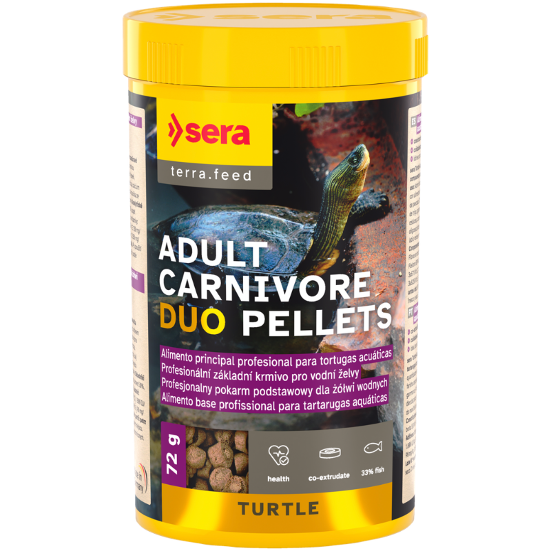 Sera Turtle Adult Carnivore Duo Pellets | Alimento para Tortugas Acuáticas Carnívoras